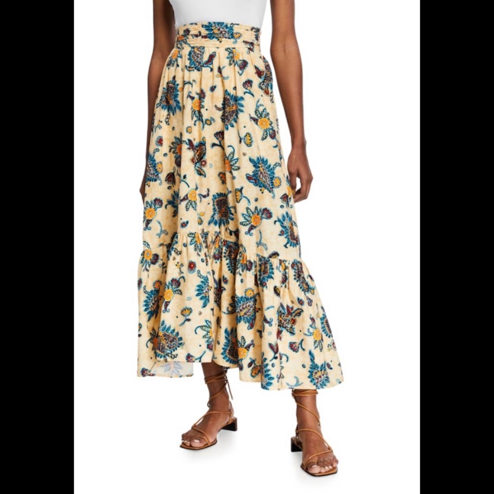 A.L.C. Lucie Floral Maxi Skirt NWT size 0
